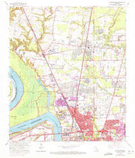 Scotlandville Louisiana Historical topographic map, 1:24000 scale, 7.5 X 7.5 Minute, Year 1963