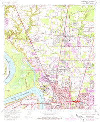 Scotlandville Louisiana Historical topographic map, 1:24000 scale, 7.5 X 7.5 Minute, Year 1963