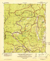 Shackleford Lake Louisiana Historical topographic map, 1:62500 scale, 15 X 15 Minute, Year 1935
