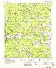 Shackleford Lake Louisiana Historical topographic map, 1:62500 scale, 15 X 15 Minute, Year 1958