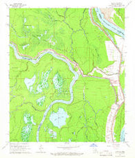 Shaw Louisiana Historical topographic map, 1:24000 scale, 7.5 X 7.5 Minute, Year 1965