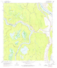 Shaw Louisiana Historical topographic map, 1:24000 scale, 7.5 X 7.5 Minute, Year 1965
