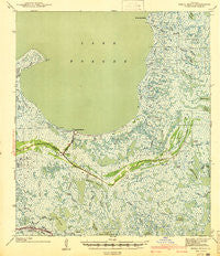 Shell Beach Louisiana Historical topographic map, 1:62500 scale, 15 X 15 Minute, Year 1941