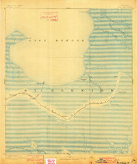 Shell Beach Louisiana Historical topographic map, 1:62500 scale, 15 X 15 Minute, Year 1893