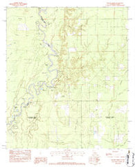 Shoats Creek Louisiana Historical topographic map, 1:24000 scale, 7.5 X 7.5 Minute, Year 1982