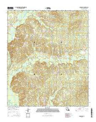 Shongaloo Louisiana Current topographic map, 1:24000 scale, 7.5 X 7.5 Minute, Year 2015