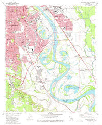 Shreveport East Louisiana Historical topographic map, 1:24000 scale, 7.5 X 7.5 Minute, Year 1980