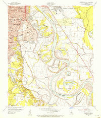Shreveport East Louisiana Historical topographic map, 1:24000 scale, 7.5 X 7.5 Minute, Year 1955