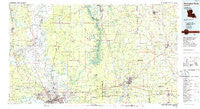 Shreveport North Louisiana Historical topographic map, 1:100000 scale, 30 X 60 Minute, Year 1986