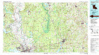 Shreveport North Louisiana Historical topographic map, 1:100000 scale, 30 X 60 Minute, Year 1986