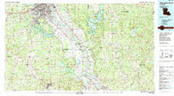 Shreveport South Louisiana Historical topographic map, 1:100000 scale, 30 X 60 Minute, Year 1985