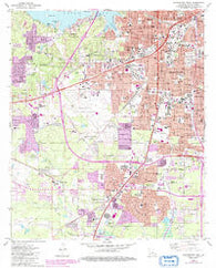 Shreveport West Louisiana Historical topographic map, 1:24000 scale, 7.5 X 7.5 Minute, Year 1980