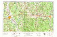 Shreveport Louisiana Historical topographic map, 1:250000 scale, 1 X 2 Degree, Year 1955