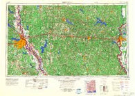 Shreveport Louisiana Historical topographic map, 1:250000 scale, 1 X 2 Degree, Year 1984
