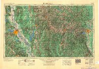 Shreveport Louisiana Historical topographic map, 1:250000 scale, 1 X 2 Degree, Year 1955