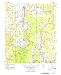 Sicily Island Louisiana Historical topographic map, 1:62500 scale, 15 X 15 Minute, Year 1957