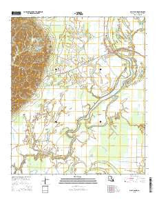 Sicily Island Louisiana Current topographic map, 1:24000 scale, 7.5 X 7.5 Minute, Year 2015