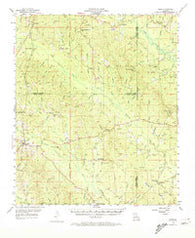 Sikes Louisiana Historical topographic map, 1:62500 scale, 15 X 15 Minute, Year 1954