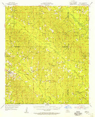 Sikes Louisiana Historical topographic map, 1:62500 scale, 15 X 15 Minute, Year 1954
