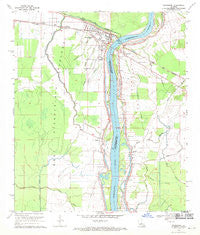 Simmesport Louisiana Historical topographic map, 1:24000 scale, 7.5 X 7.5 Minute, Year 1969