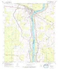 Simmesport Louisiana Historical topographic map, 1:24000 scale, 7.5 X 7.5 Minute, Year 1969