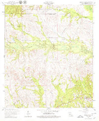 Simpson North Louisiana Historical topographic map, 1:24000 scale, 7.5 X 7.5 Minute, Year 1954