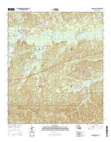 Simpson South Louisiana Current topographic map, 1:24000 scale, 7.5 X 7.5 Minute, Year 2015