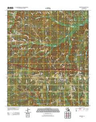 Simsboro Louisiana Historical topographic map, 1:24000 scale, 7.5 X 7.5 Minute, Year 2012