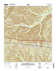 Simsboro Louisiana Current topographic map, 1:24000 scale, 7.5 X 7.5 Minute, Year 2015