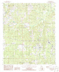 Simsboro Louisiana Historical topographic map, 1:24000 scale, 7.5 X 7.5 Minute, Year 1986