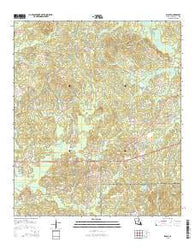 Slagle Louisiana Current topographic map, 1:24000 scale, 7.5 X 7.5 Minute, Year 2015