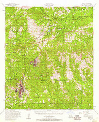 Slagle Louisiana Historical topographic map, 1:62500 scale, 15 X 15 Minute, Year 1954
