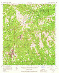 Slagle Louisiana Historical topographic map, 1:62500 scale, 15 X 15 Minute, Year 1954