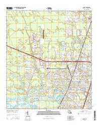 Slidell Louisiana Current topographic map, 1:24000 scale, 7.5 X 7.5 Minute, Year 2015