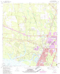 Slidell Louisiana Historical topographic map, 1:24000 scale, 7.5 X 7.5 Minute, Year 1971