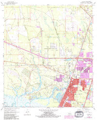 Slidell Louisiana Historical topographic map, 1:24000 scale, 7.5 X 7.5 Minute, Year 1971