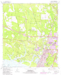 Slidell Louisiana Historical topographic map, 1:24000 scale, 7.5 X 7.5 Minute, Year 1971