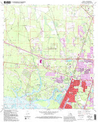Slidell Louisiana Historical topographic map, 1:24000 scale, 7.5 X 7.5 Minute, Year 1971