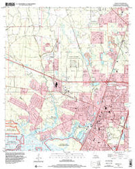 Slidell Louisiana Historical topographic map, 1:24000 scale, 7.5 X 7.5 Minute, Year 1998