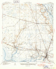 Slidell Louisiana Historical topographic map, 1:62500 scale, 15 X 15 Minute, Year 1935