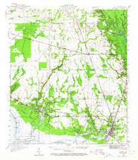 Slidell Louisiana Historical topographic map, 1:62500 scale, 15 X 15 Minute, Year 1950