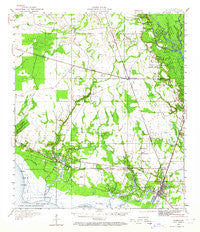 Slidell Louisiana Historical topographic map, 1:62500 scale, 15 X 15 Minute, Year 1950