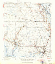 Slidell Louisiana Historical topographic map, 1:62500 scale, 15 X 15 Minute, Year 1935
