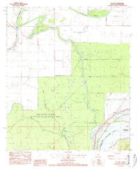 Slocum Louisiana Historical topographic map, 1:24000 scale, 7.5 X 7.5 Minute, Year 1983