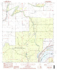 Slocum Louisiana Historical topographic map, 1:24000 scale, 7.5 X 7.5 Minute, Year 1983