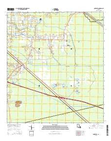 Sorrento Louisiana Current topographic map, 1:24000 scale, 7.5 X 7.5 Minute, Year 2015
