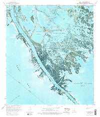 South Pass Louisiana Historical topographic map, 1:24000 scale, 7.5 X 7.5 Minute, Year 1971