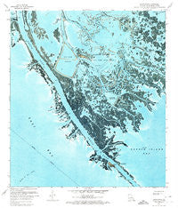 South Pass Louisiana Historical topographic map, 1:24000 scale, 7.5 X 7.5 Minute, Year 1971