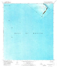 South of South Pass Louisiana Historical topographic map, 1:24000 scale, 7.5 X 7.5 Minute, Year 1971