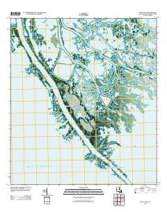 South Pass Louisiana Historical topographic map, 1:24000 scale, 7.5 X 7.5 Minute, Year 2012